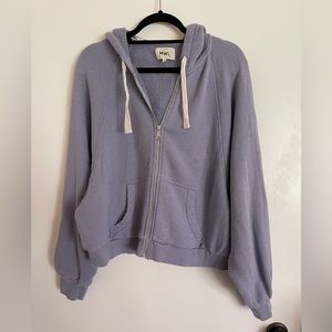 MWL Airyterry Cocoon Hoodie Sweatshirt in Periwinkle size L